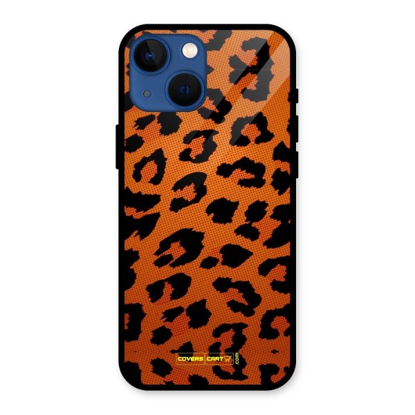 Leopard Glass Back Case for iPhone 13 Mini