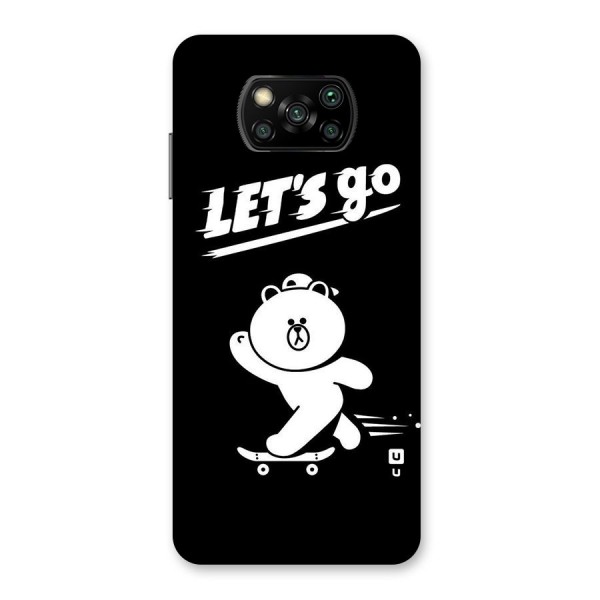 Lets Go Art Back Case for Poco X3