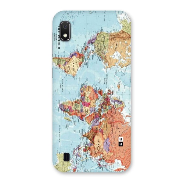 Lets Travel The World Back Case for Galaxy A10