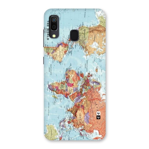 Lets Travel The World Back Case for Galaxy A20
