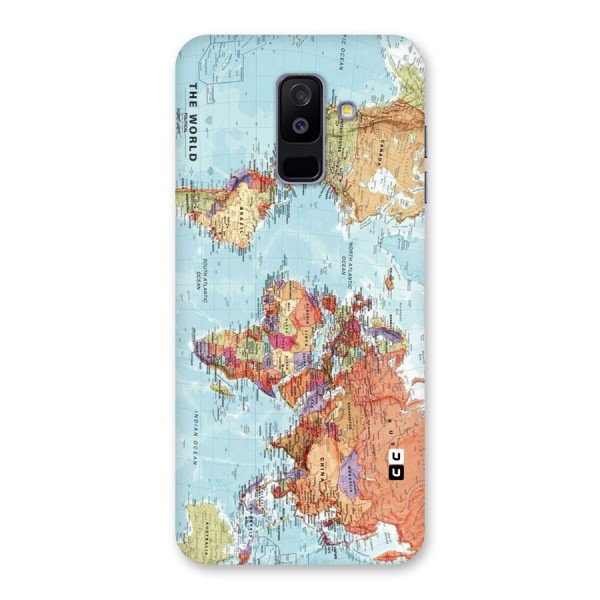 Lets Travel The World Back Case for Galaxy A6 Plus