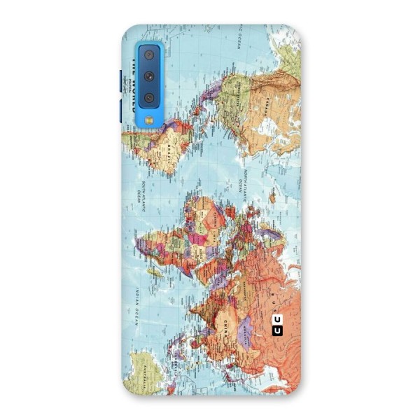 Lets Travel The World Back Case for Galaxy A7 (2018)