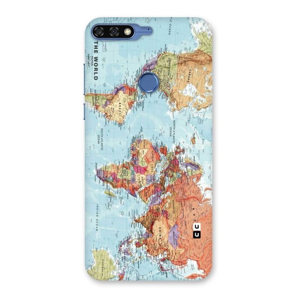 Lets Travel The World Back Case for Honor 7C