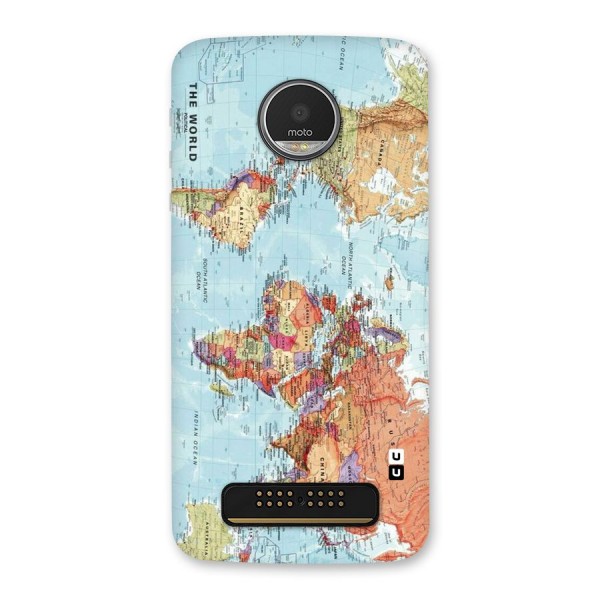 Lets Travel The World Back Case for Moto Z Play