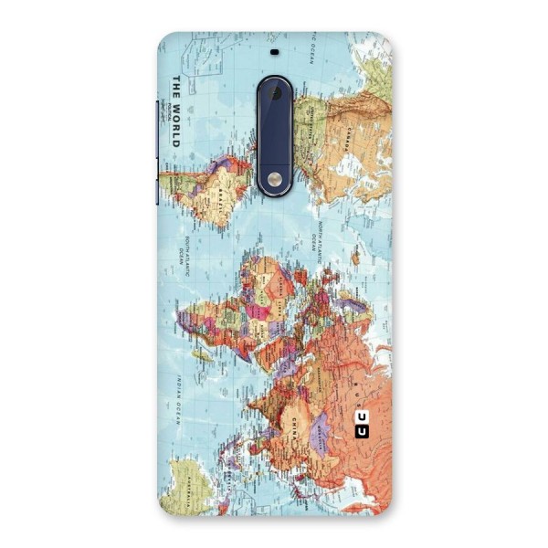Lets Travel The World Back Case for Nokia 5
