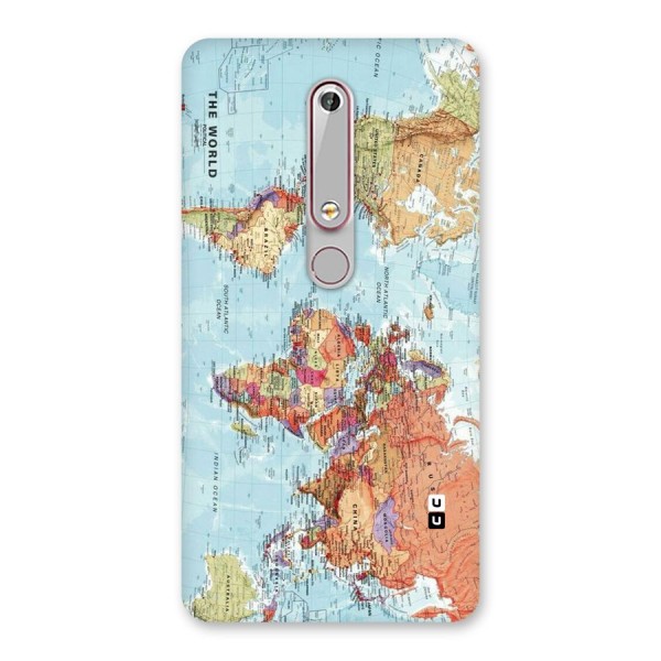 Lets Travel The World Back Case for Nokia 6.1