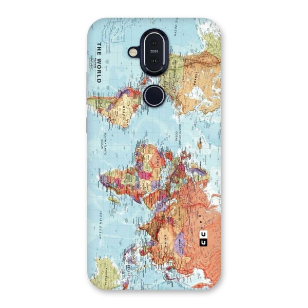 Lets Travel The World Back Case for Nokia 8.1