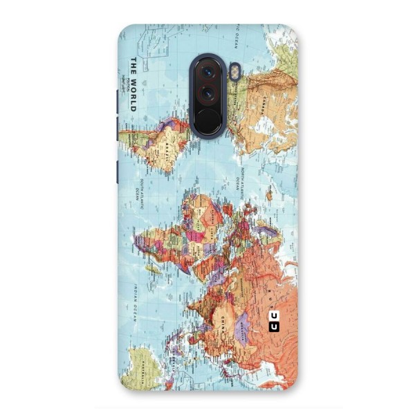 Lets Travel The World Back Case for Poco F1