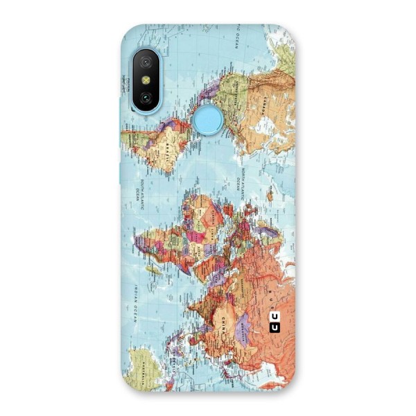 Lets Travel The World Back Case for Redmi 6 Pro