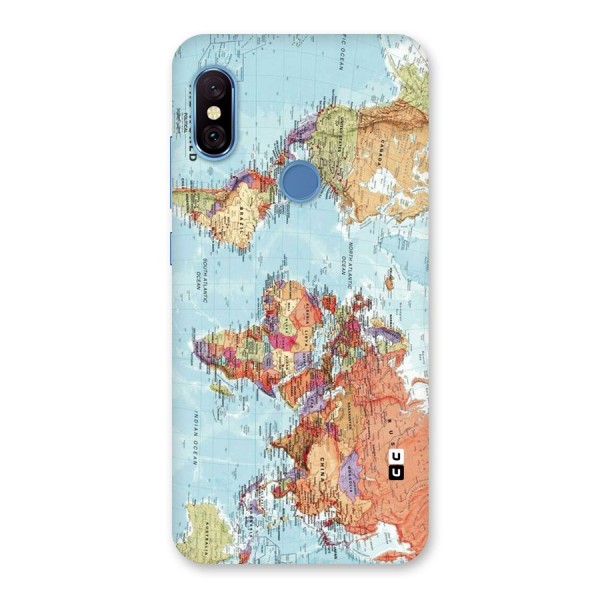 Lets Travel The World Back Case for Redmi Note 6 Pro