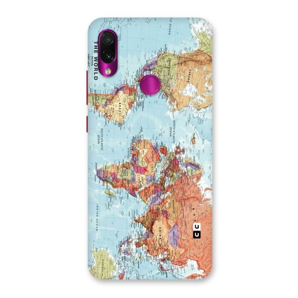 Lets Travel The World Back Case for Redmi Note 7 Pro