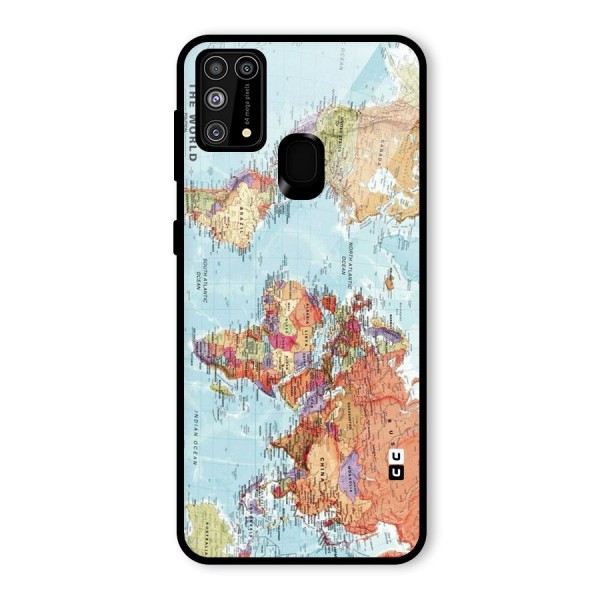Lets Travel The World Glass Back Case for Galaxy M31