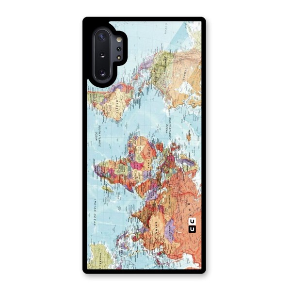 Lets Travel The World Glass Back Case for Galaxy Note 10 Plus