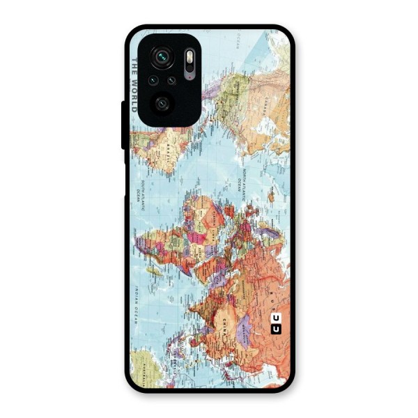 Lets Travel The World Glass Back Case for Redmi Note 10S
