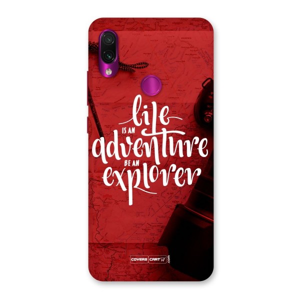 Life Adventure Explorer Back Case for Redmi Note 7 Pro