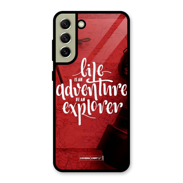 Life Adventure Explorer Glass Back Case for Galaxy S21 FE 5G