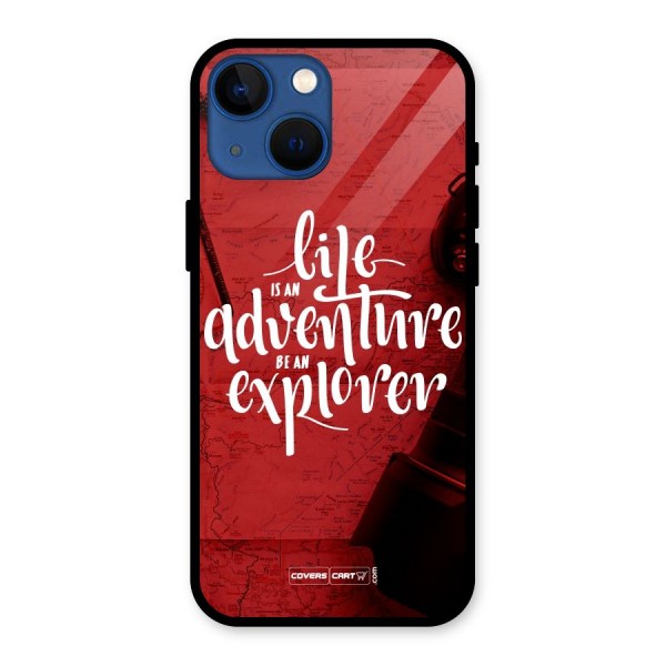 Life Adventure Explorer Glass Back Case for iPhone 13 Mini