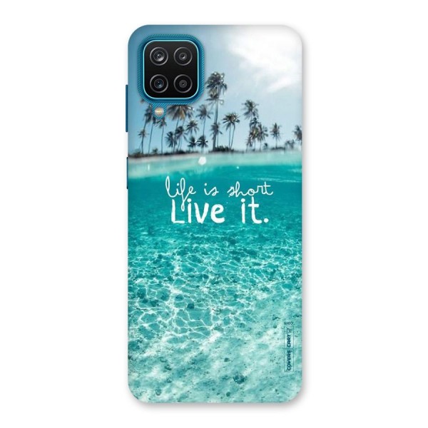 Life Is Short Back Case for Galaxy F12