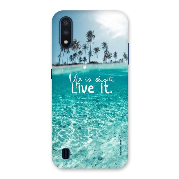 Life Is Short Back Case for Galaxy M01