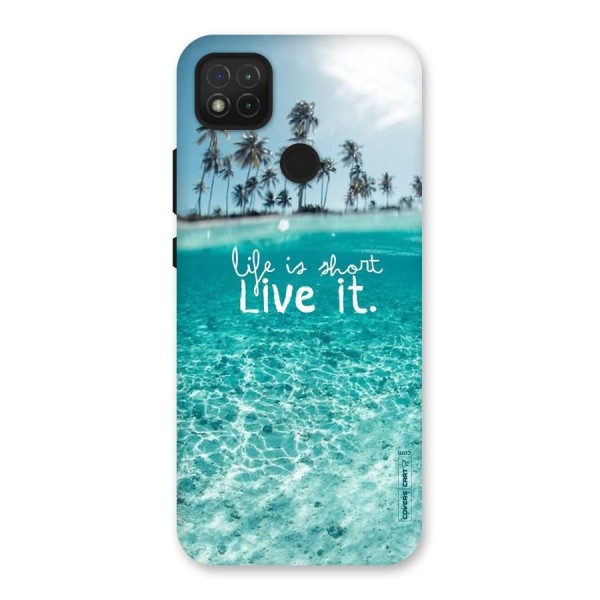 Life Is Short Back Case for Redmi 9