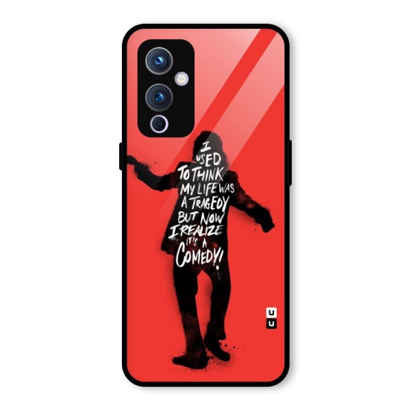 Life Tragedy Comedy Glass Back Case for OnePlus 9