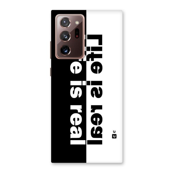 Life is Real Back Case for Galaxy Note 20 Ultra