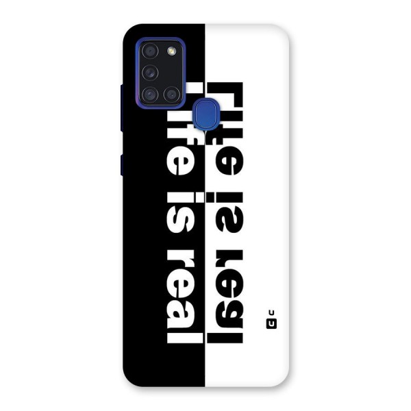 Life is Real Simple Back Case for Galaxy A21s