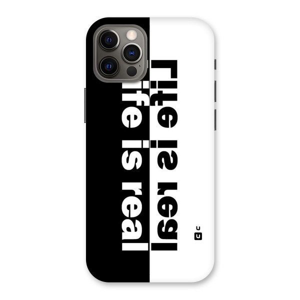 Life is Real Simple Back Case for iPhone 12 Pro
