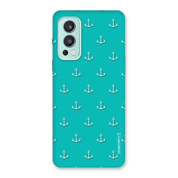 Light Blue Anchor Back Case for OnePlus Nord 2 5G
