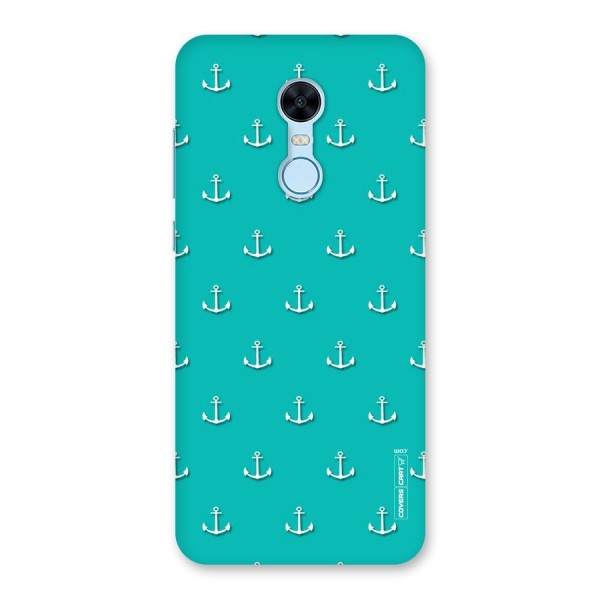 Light Blue Anchor Back Case for Redmi Note 5