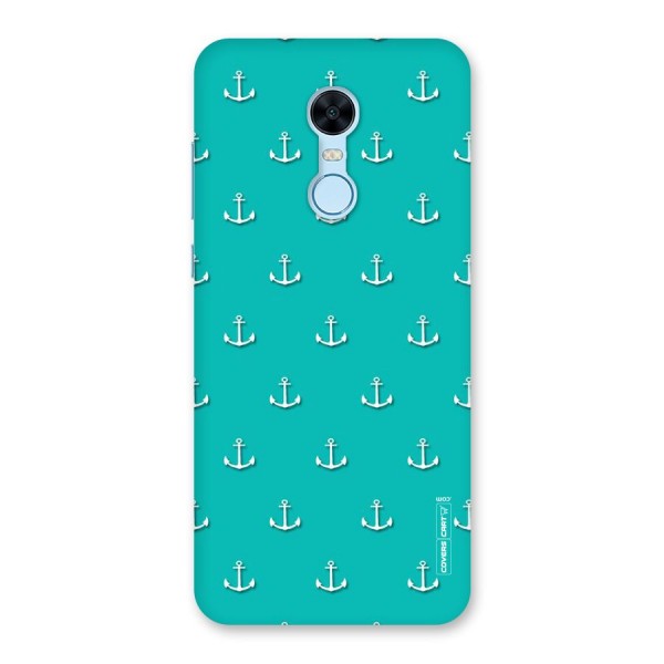 Light Blue Anchor Back Case for Redmi Note 5