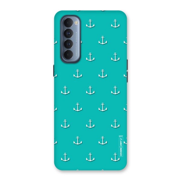 Light Blue Anchor Back Case for Reno4 Pro