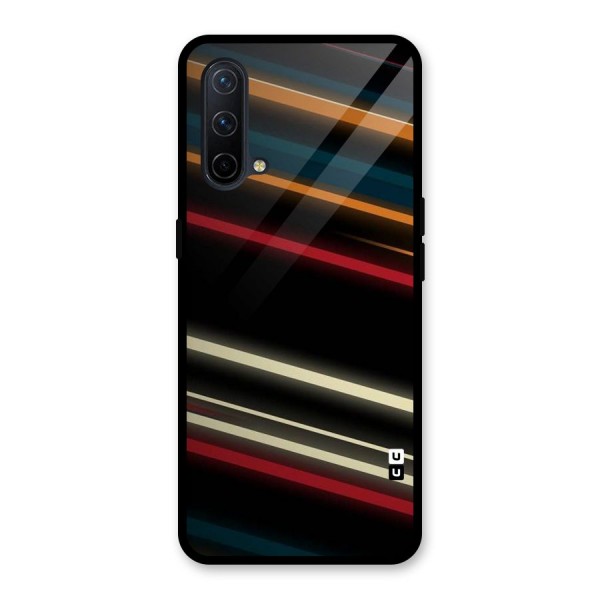 Light Diagonal Stripes Glass Back Case for OnePlus Nord CE 5G