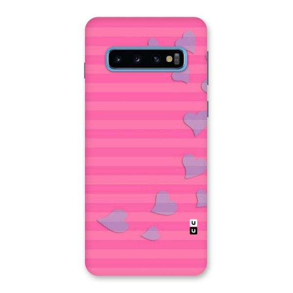 Light Heart Stripes Back Case for Galaxy S10