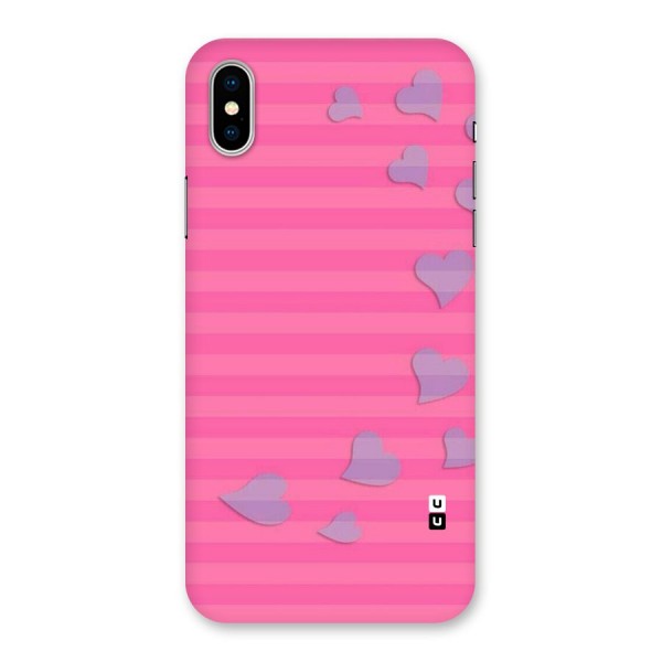 Light Heart Stripes Back Case for iPhone XS