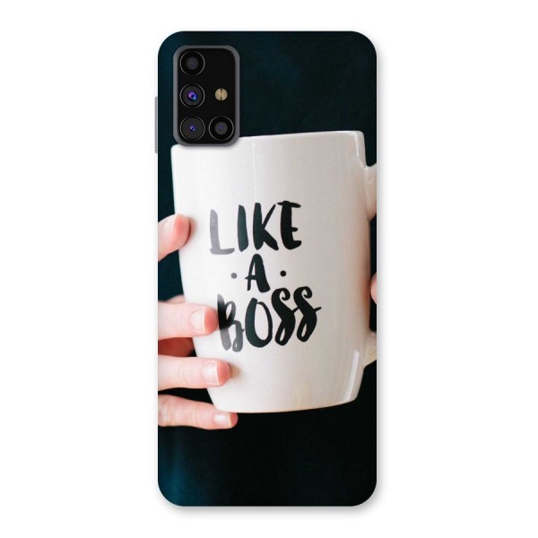 Like a Boss Back Case for Galaxy M31s