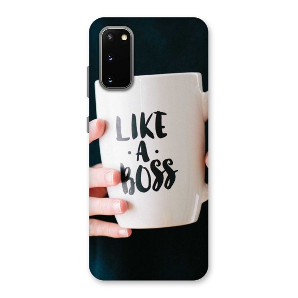 Like a Boss Back Case for Galaxy S20