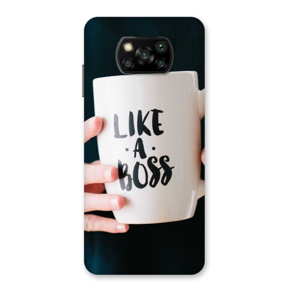 Like a Boss Back Case for Poco X3