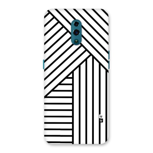 Lines Pattern Stripes Back Case for Oppo Reno
