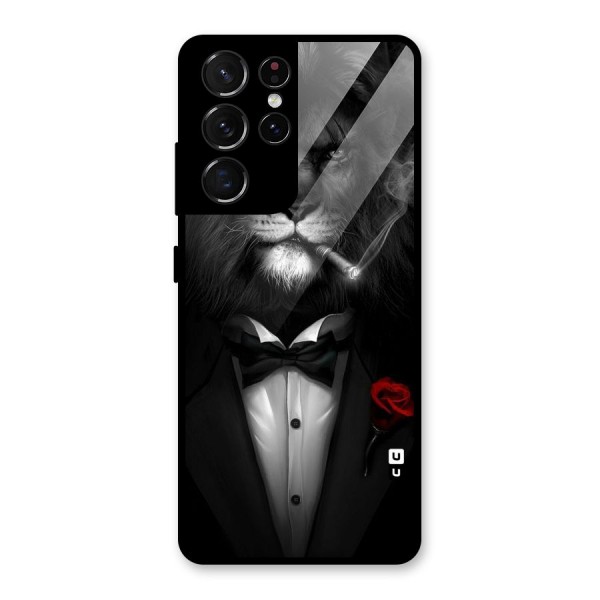 Lion Class Glass Back Case for Galaxy S21 Ultra 5G