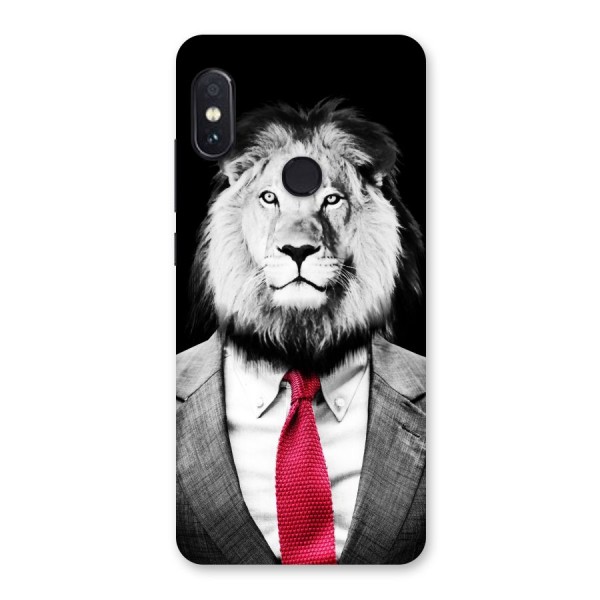 Lion with Red Tie Back Case for Redmi Note 5 Pro