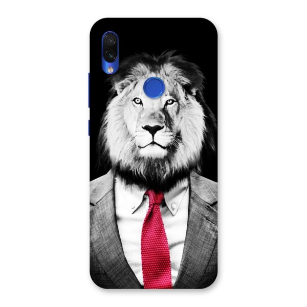Lion with Red Tie Back Case for Redmi Note 7S