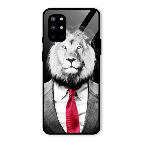 Lion with Red Tie Glass Back Case for OnePlus 8T