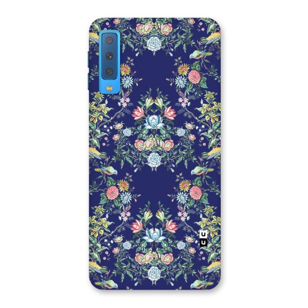 Little Flowers Pattern Back Case for Galaxy A7 (2018)