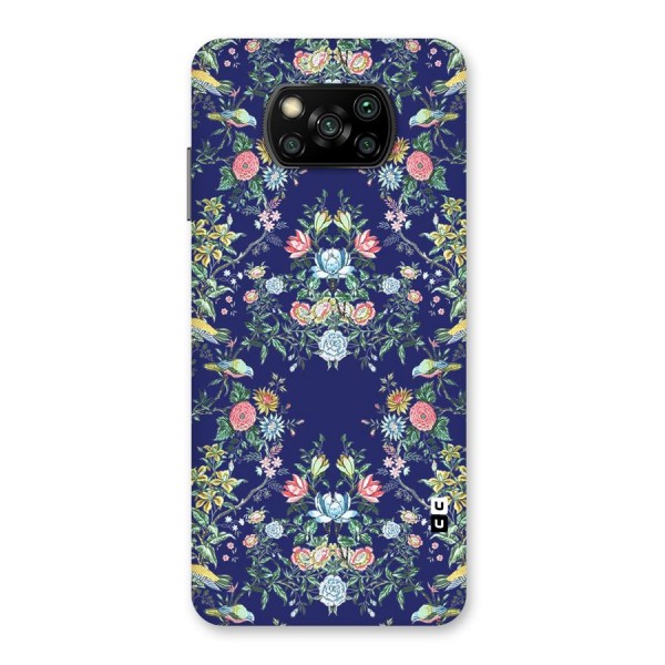 Little Flowers Pattern Back Case for Poco X3