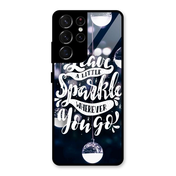 Little Spark Glass Back Case for Galaxy S21 Ultra 5G