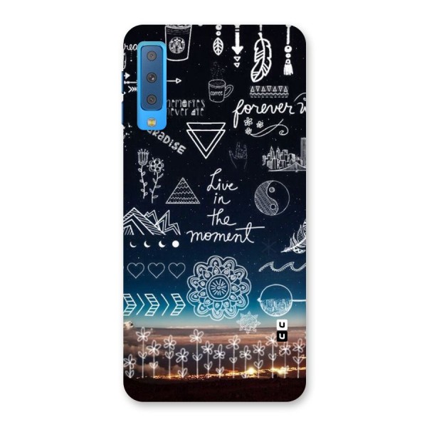 Live In The Moment Back Case for Galaxy A7 (2018)