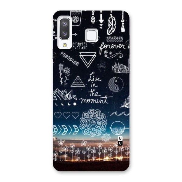 Live In The Moment Back Case for Galaxy A8 Star