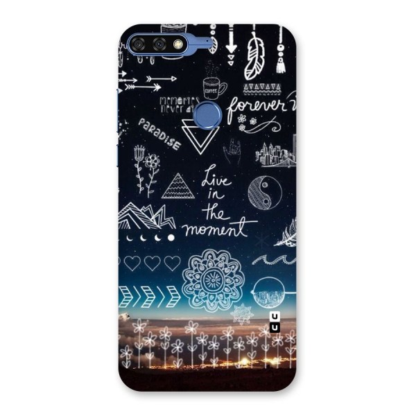 Live In The Moment Back Case for Honor 7C