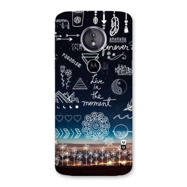 Live In The Moment Back Case for Moto E5